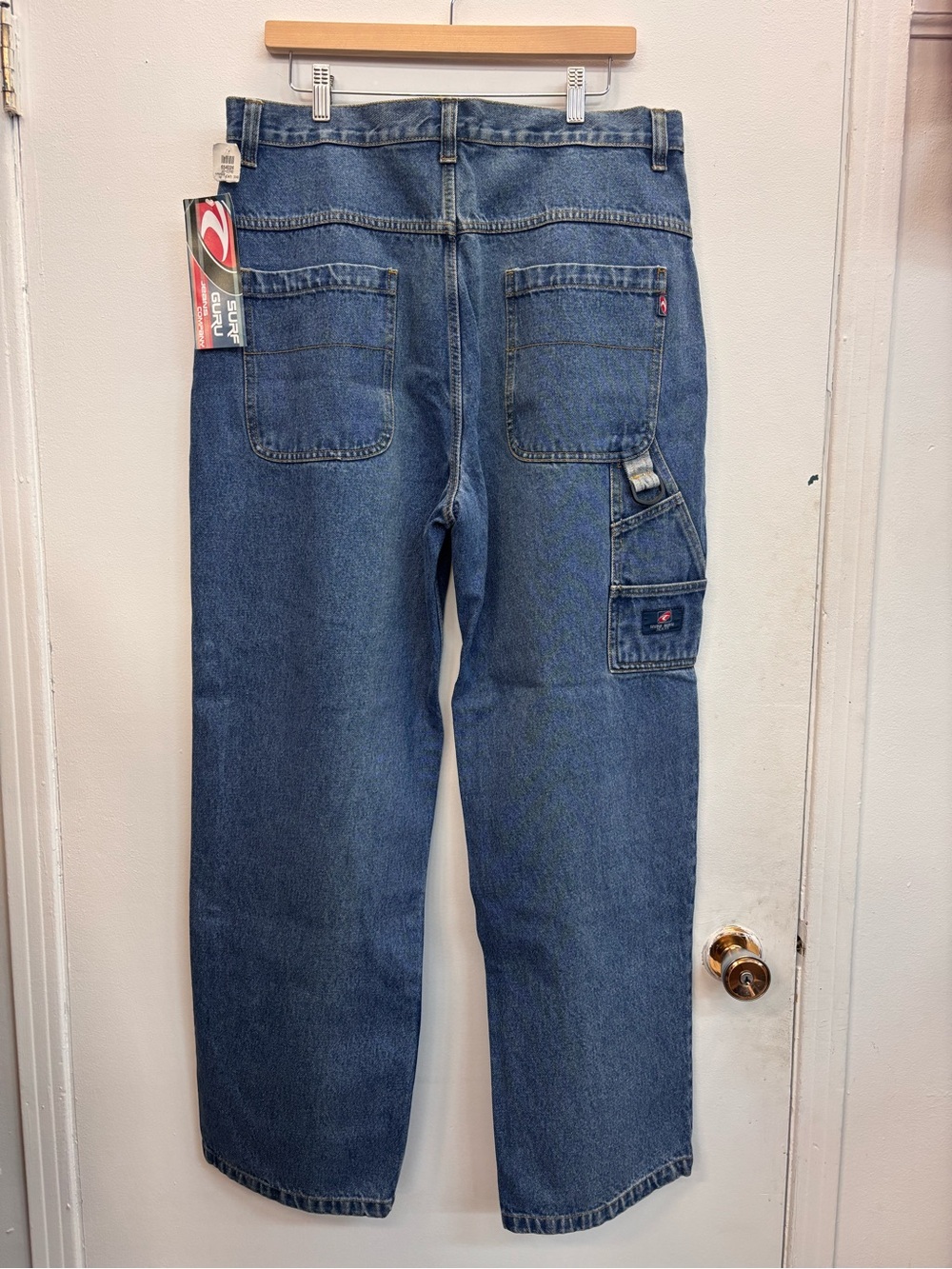 NWT Y2K Surf Guru Relaxed Jeans Mens 36 Baggy Skate Surf
